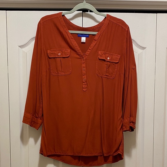 Simply Styled Tops - Simply Styled Women's Terracotta Blouse